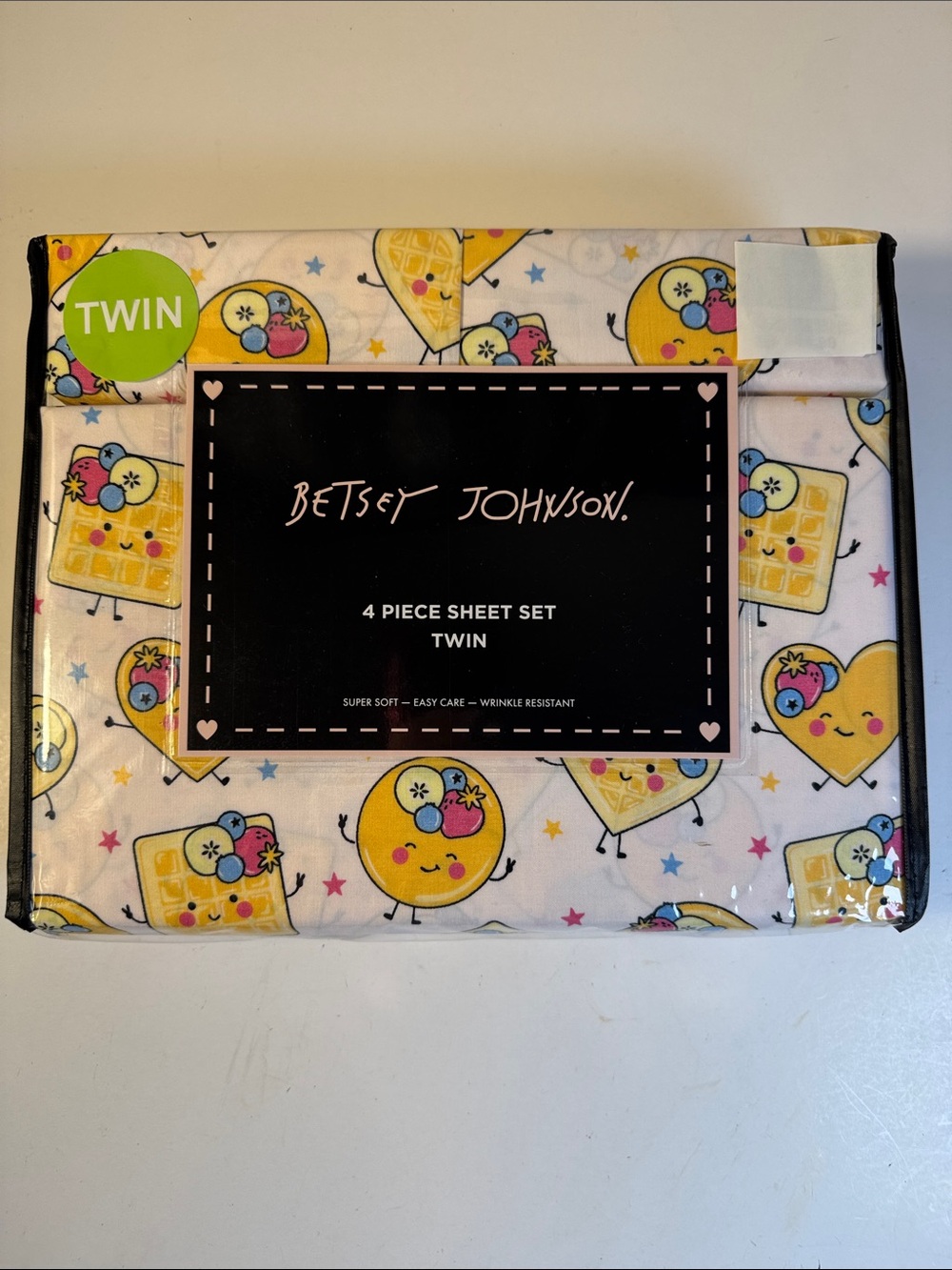 Betsey Johnson Pancakes and Waffles Twin Sheet set